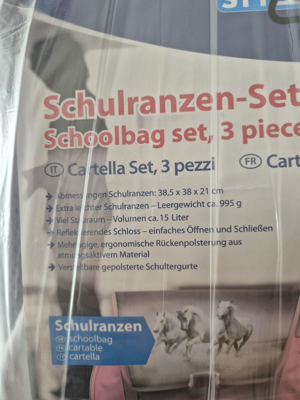 Borse & Zaini: Schulranzen Set 3-teilig NEU (Versand möglich!) – Nuovo e nell'imballaggio originale da Meggen venduto da Orrinka20 3