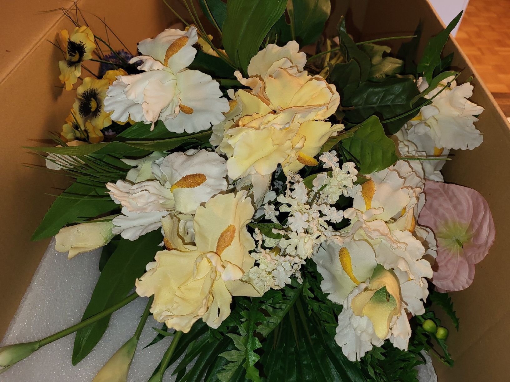 Tutte le decorazioni: TOP!! Grosses Set Kunstblumen/ Kunstpflanzen/Seidenblumen – Difettoso da Aarau venduto da Unikumlis_ArtBrut 1