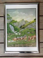 APPENZELLER ALPAUFZUG JAKOB BINDER LITHO SIGNIERT NUMMERIERT