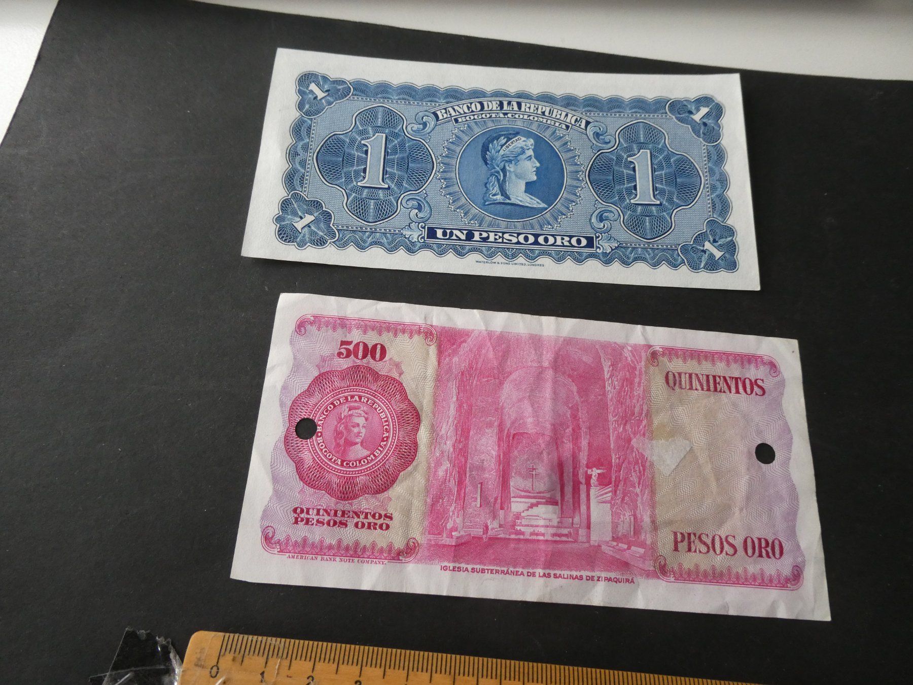 Banconote: Colombia,  2 alte Geldscheine – Usato da Hinterforst venduto da Rohusri 1