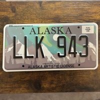 🇺🇸 U.S. Autoschild, Alaska LLK 943 - ORIGINAL 