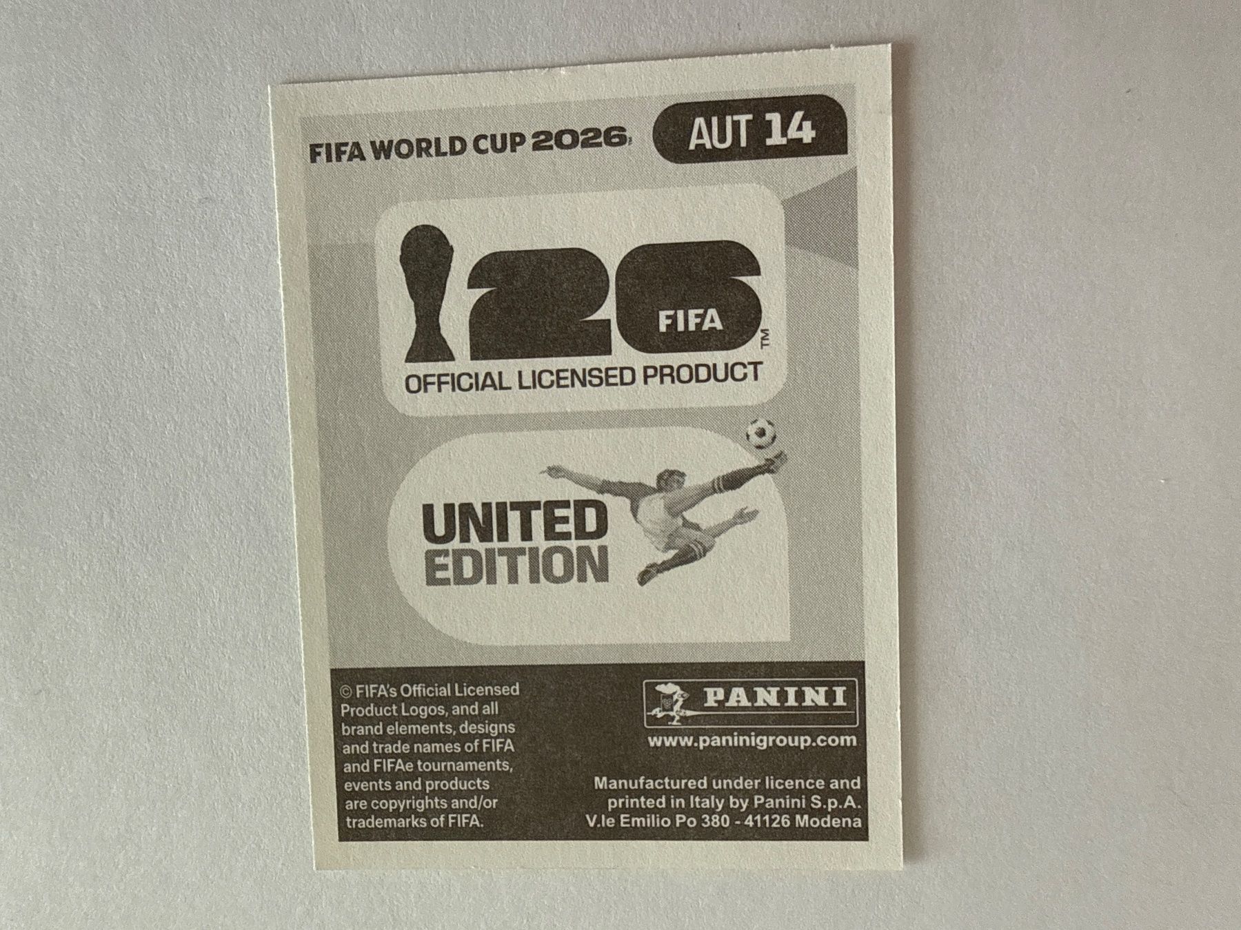 Panini Carte collezionabili: Grillitsch AUT14 - Panini CH Edition WM 2026 – Nuovo (secondo la descrizione) da Grenchen venduto da nicus_aveiro 1