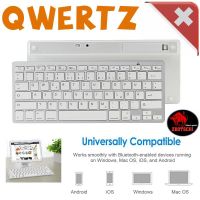 Bluetooth Tastatur QWERTZ PC Apple iPad macOS Android Tablet