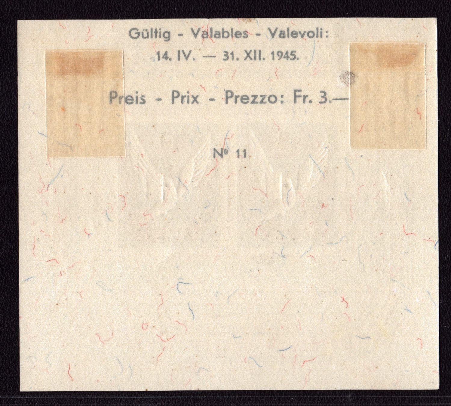 Alle Briefmarken: W23 1945 Bloc neuf * – Gebraucht aus Delémont von Silte 1