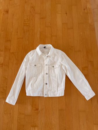 Weisse Jeansjacke H&M