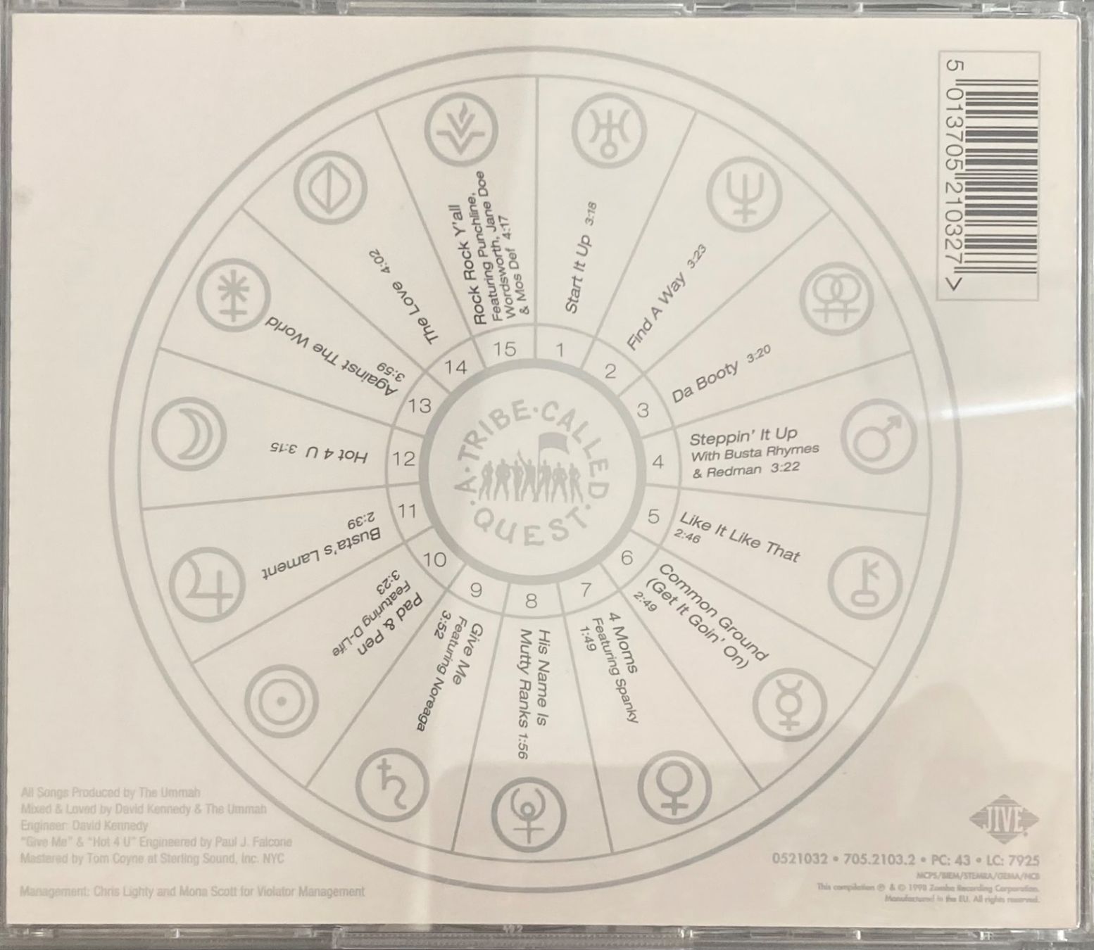 CD: A TRIBE CALLED QUEST - THE LOVE MOVEMENT – Usato da Poliez-Pittet venduto da Newtown-Records 1
