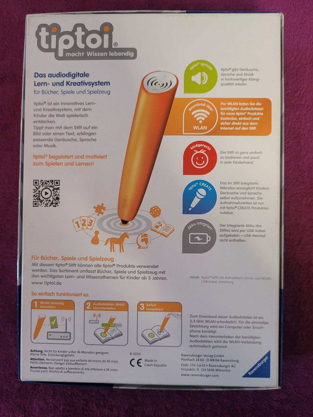 Ravensburger Giochi: tiptoi Create Stift mit Aufnahmefunktion - WLAN-Edition – Usato da Müllheim Dorf venduto da Seeeule01 9