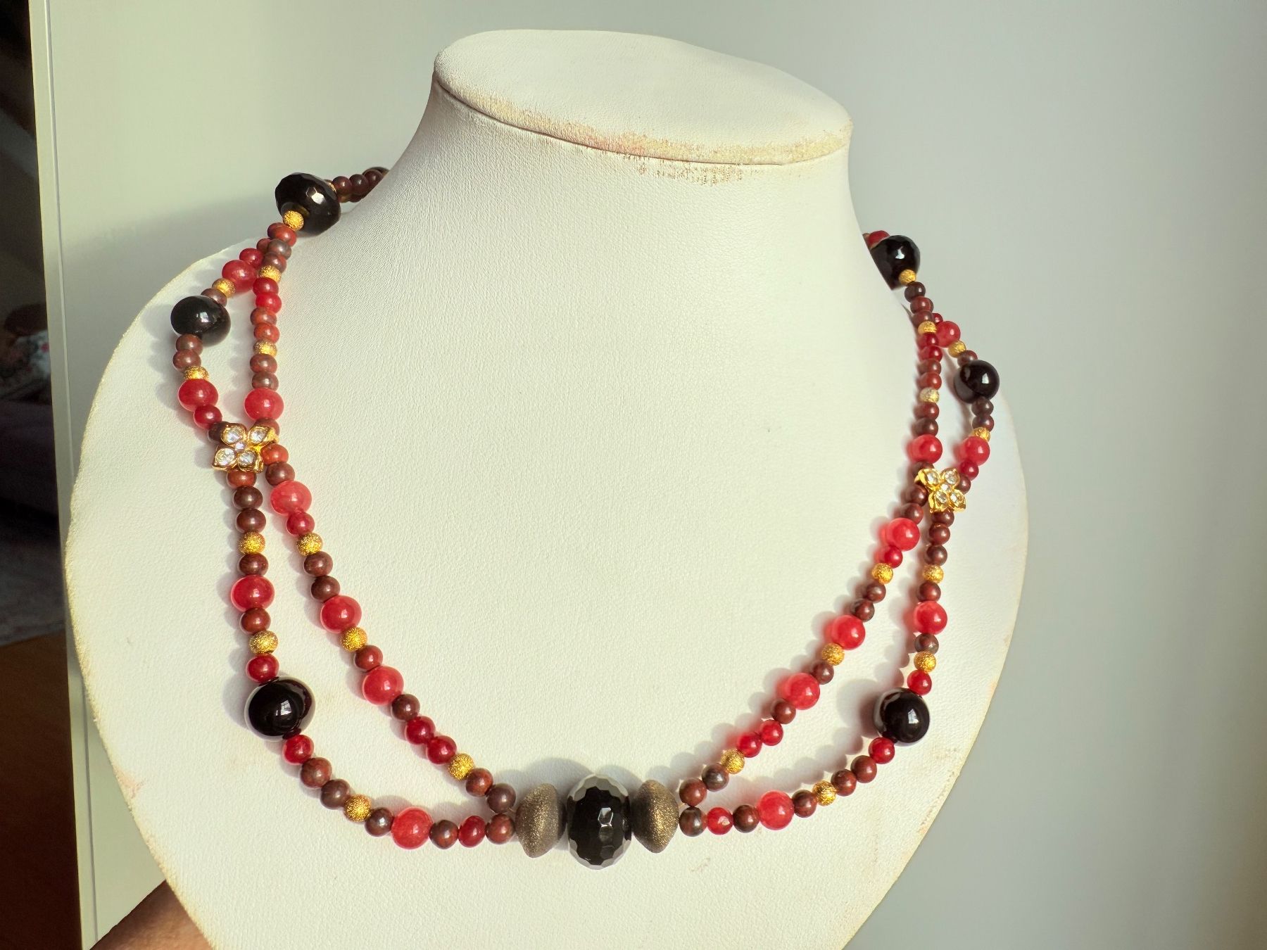 Ketten: Unikat - Jaspis, Jade, Onyx SET - NEU – Neu (gemäss Beschreibung) aus Basel von Chili007 2