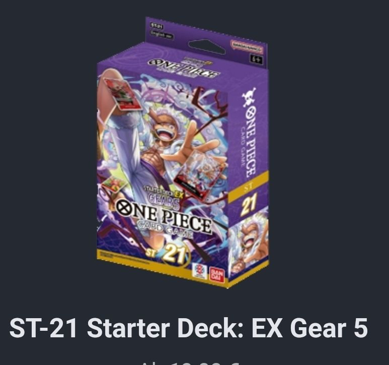Bandai Carte collezionabili: Starter Deck: EX Gear 5 – Nuovo (secondo la descrizione) da Unterentfelden venduto da alb_pbm2