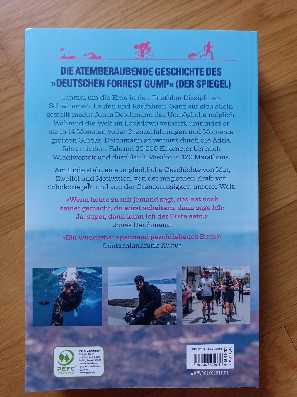 Bücher: Buch DAS LIMIT BIN NUR ICH Jonas Deichmann – Gebraucht aus Rotkreuz von noe_kal 1