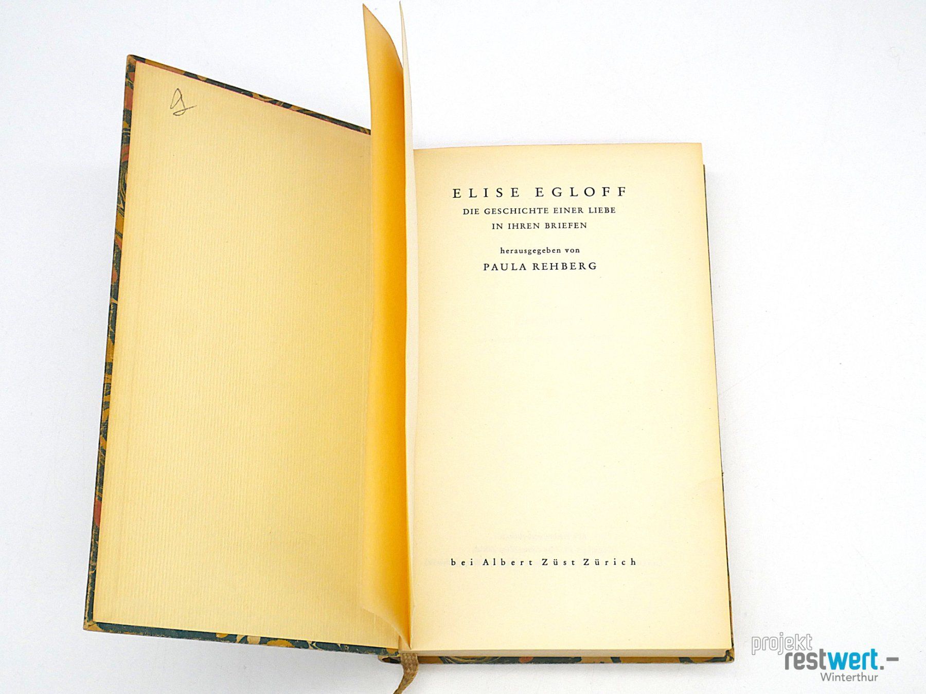 Libri: ELISE EGLOFF - Die Geschichte einer Liebe – Usato da Winterthur venduto da Restwert_Winterthur 1