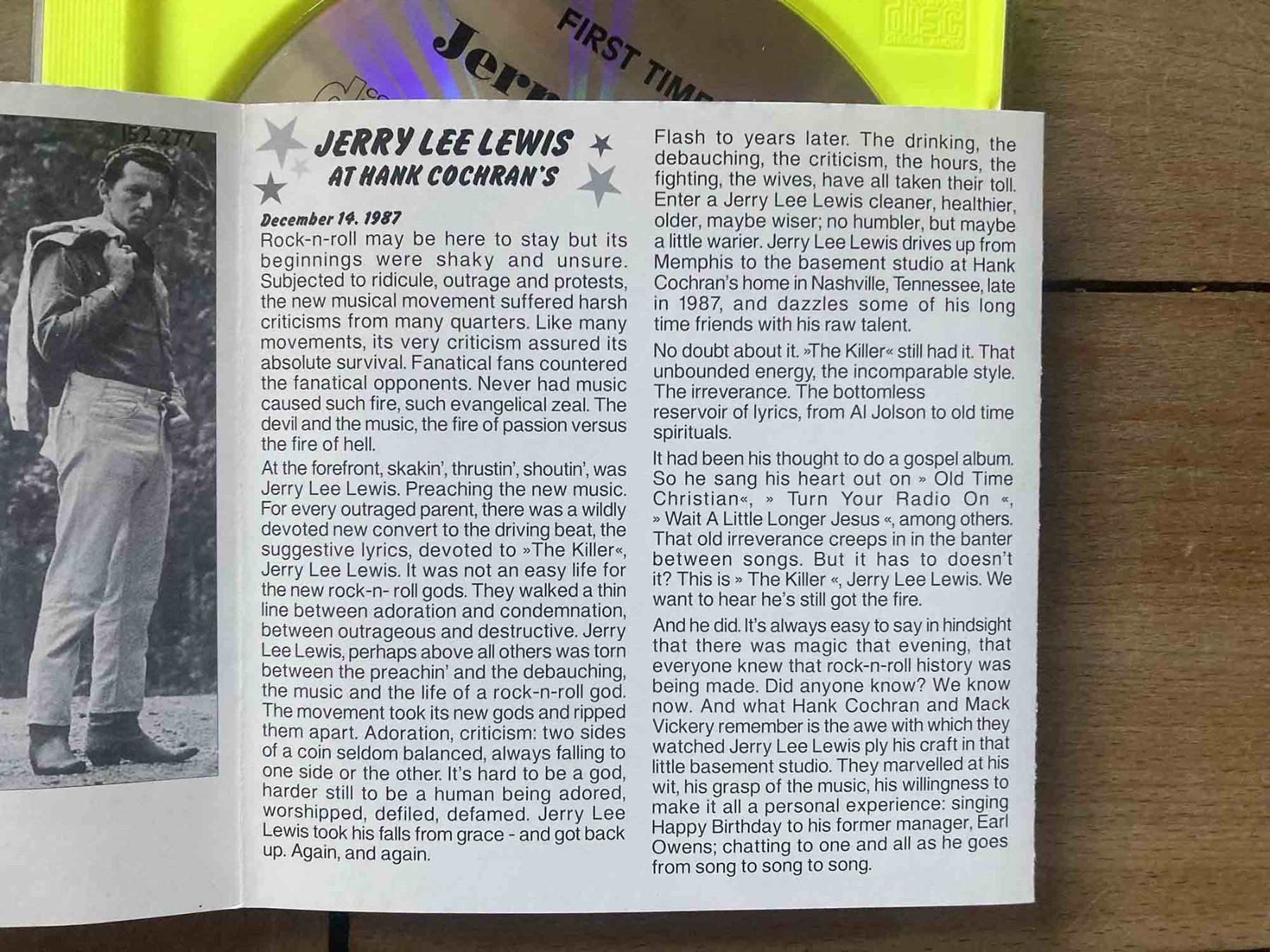 CD: Jerry Lee Lewis "At Hank Cochran's" Rare Studio Session 1987 – Usato da Luzern venduto da Needful_Things 3