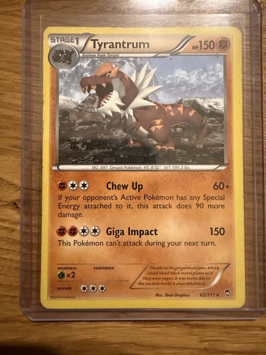 Pokémon Sammelbilder & Trading cards: Tyrantrum 62/111 – Gebraucht aus Amriswil von sim_nlb6