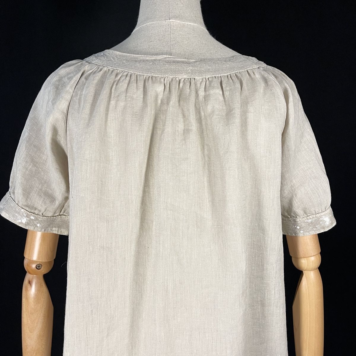 Vestiti: 120% LINO Beige Linen Dress – Nuovo (secondo la descrizione) da Emmen venduto da Avviivva_Com2023 5