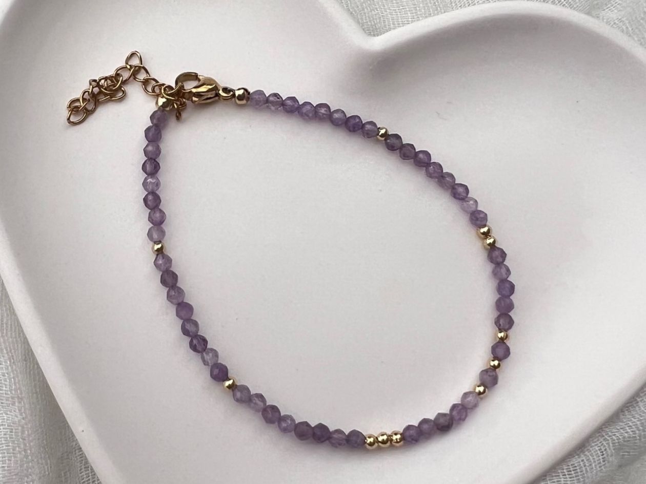 Bracciali & Braccialetti: Bracelet en améthyste - Amethyst Armband – Nuovo e nell'imballaggio originale da Pully venduto da sunaddict