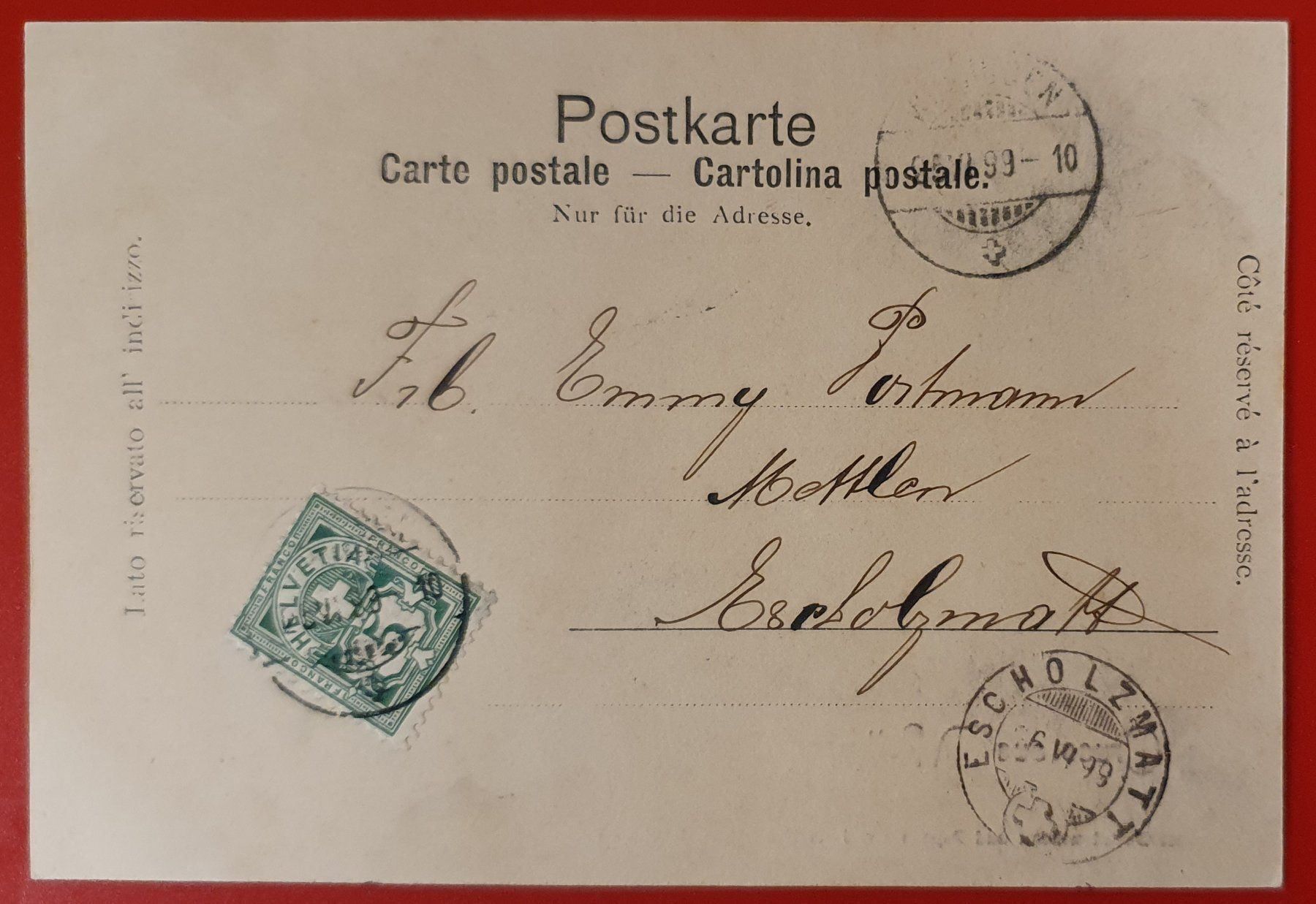 Ansichtskarten: Gruss aus Wolhusen 1899 – Gebraucht aus Kreuzlingen von Rschweiz1 1