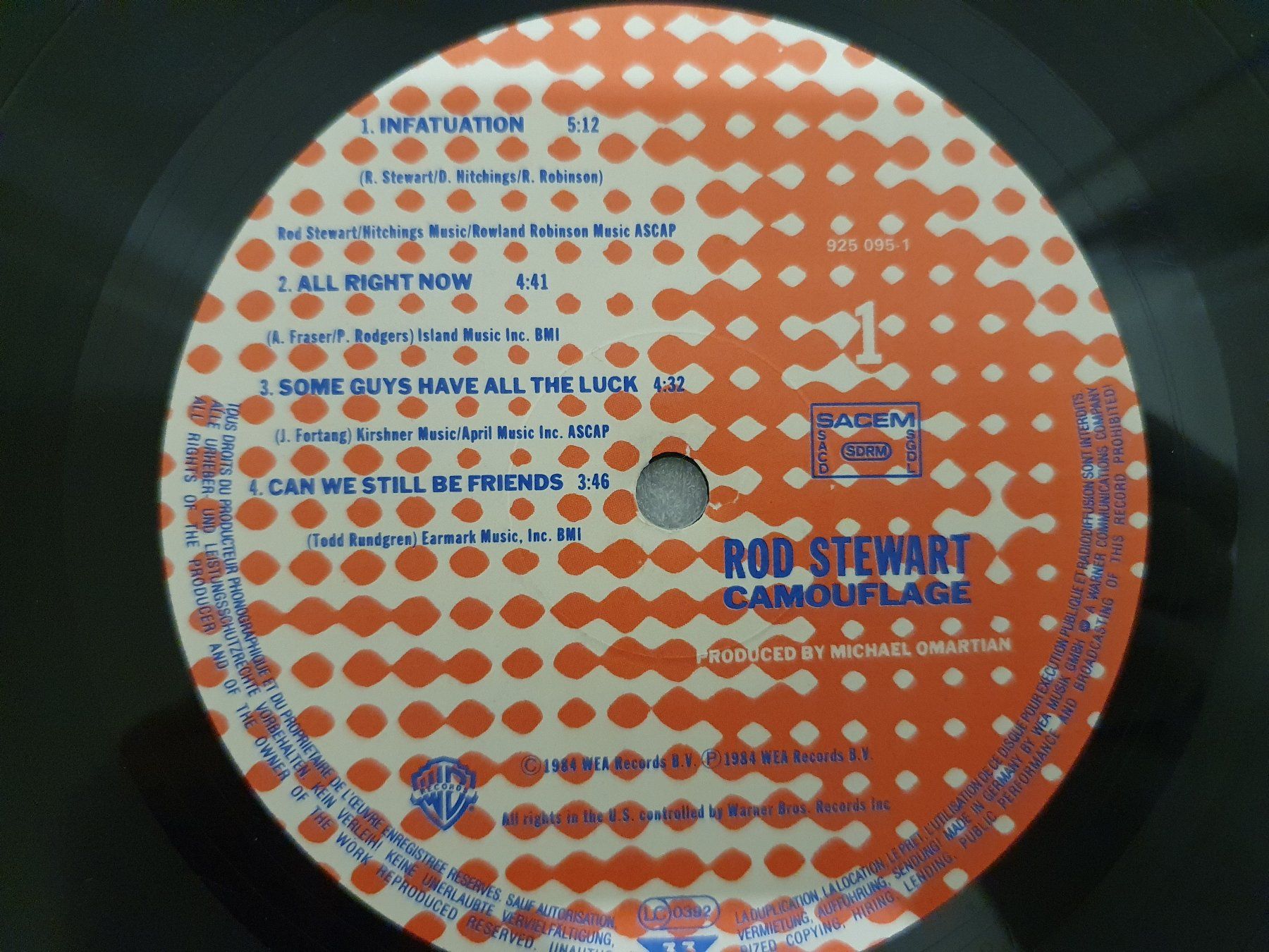Dischi in vinile: Rod Stewart – Camouflage – Usato da Uster venduto da Vinyl-Leidenschaft 5