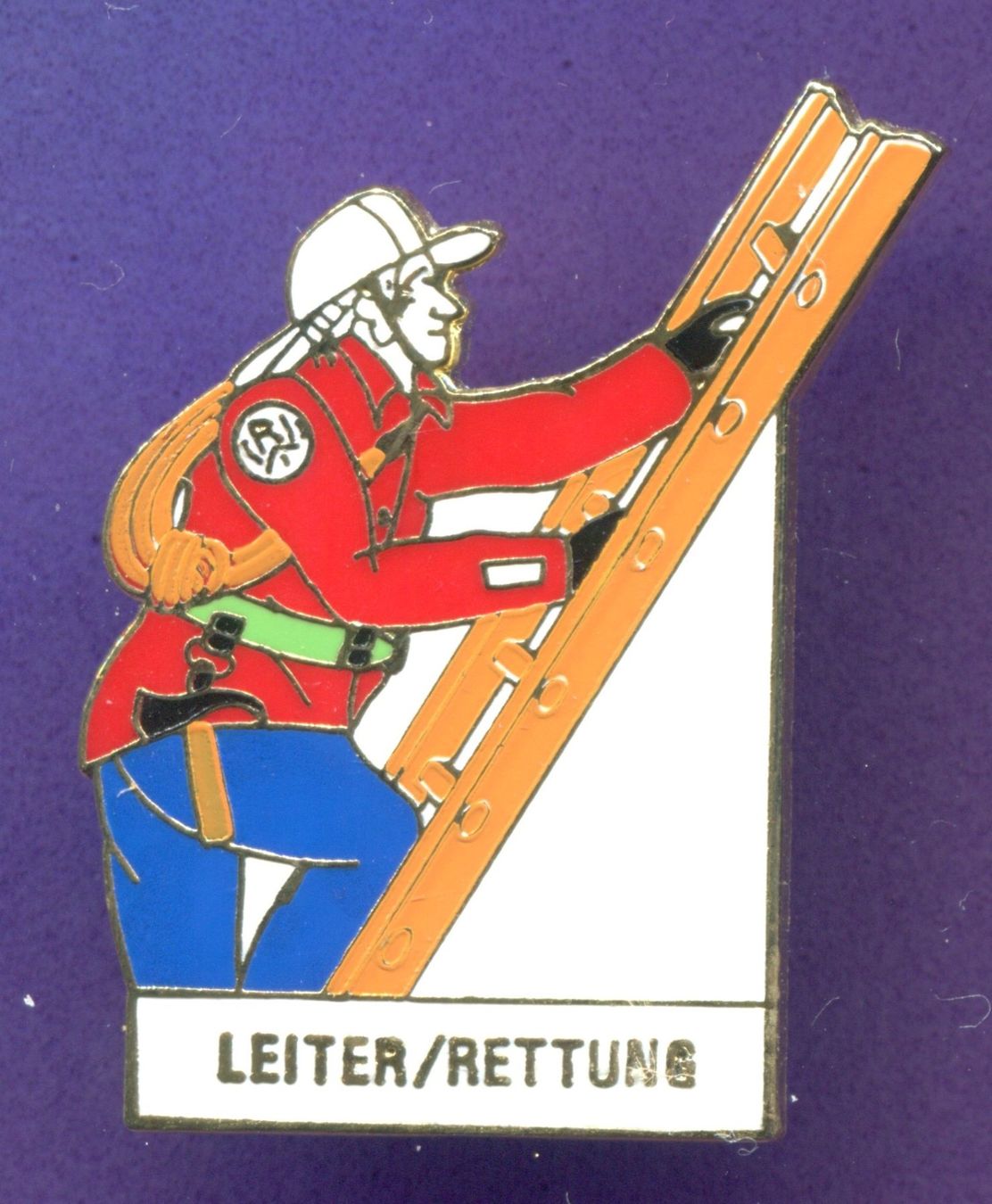 Plaketten & Abzeichen: Feuerwehr  LEITER / RETTUNG – Gebraucht aus Winterthur von Sammleroase