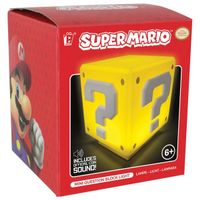 SUPER MARIO FRAGEZEICHEN-LAMPE MIT SOUND. FABRIKNEU