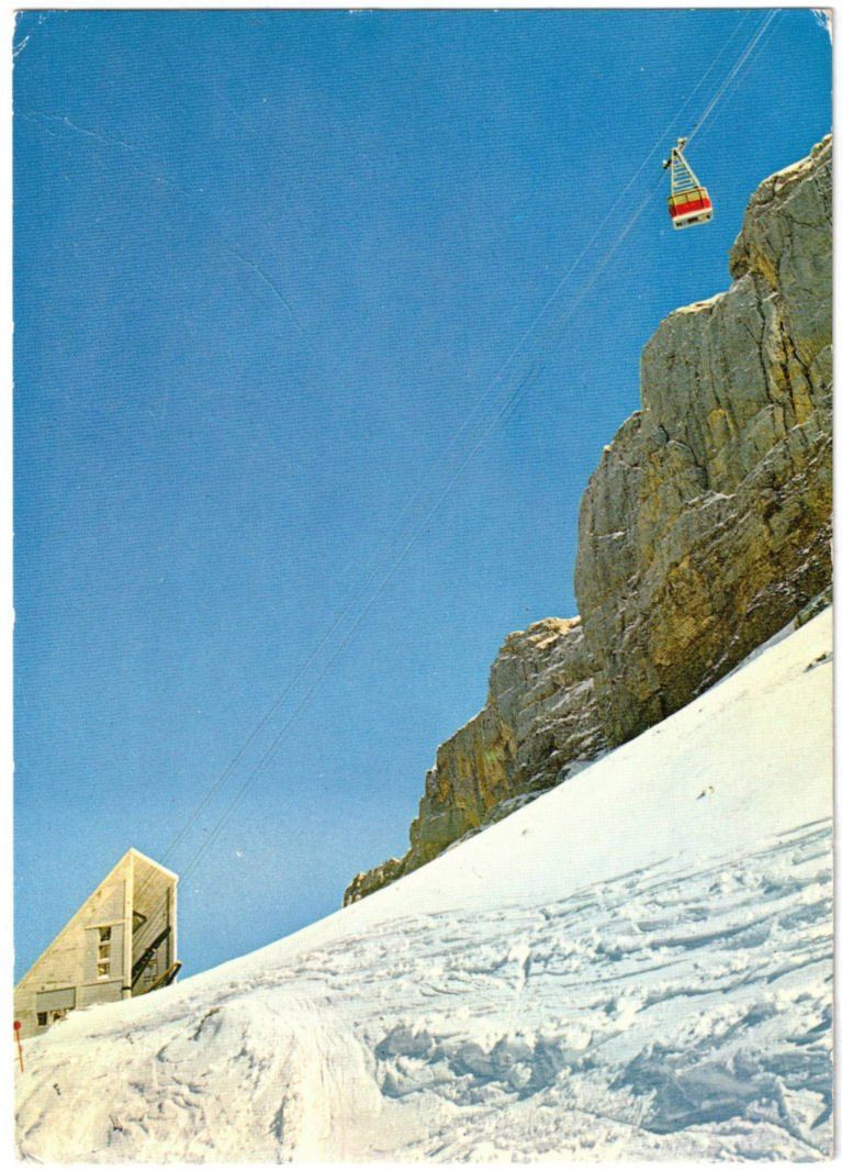 Cartoline postali: Col du Pillon-Télèfèrique/Luftseilbahn Glacier des Diableret – Usato da Binningen venduto da Mountainrider