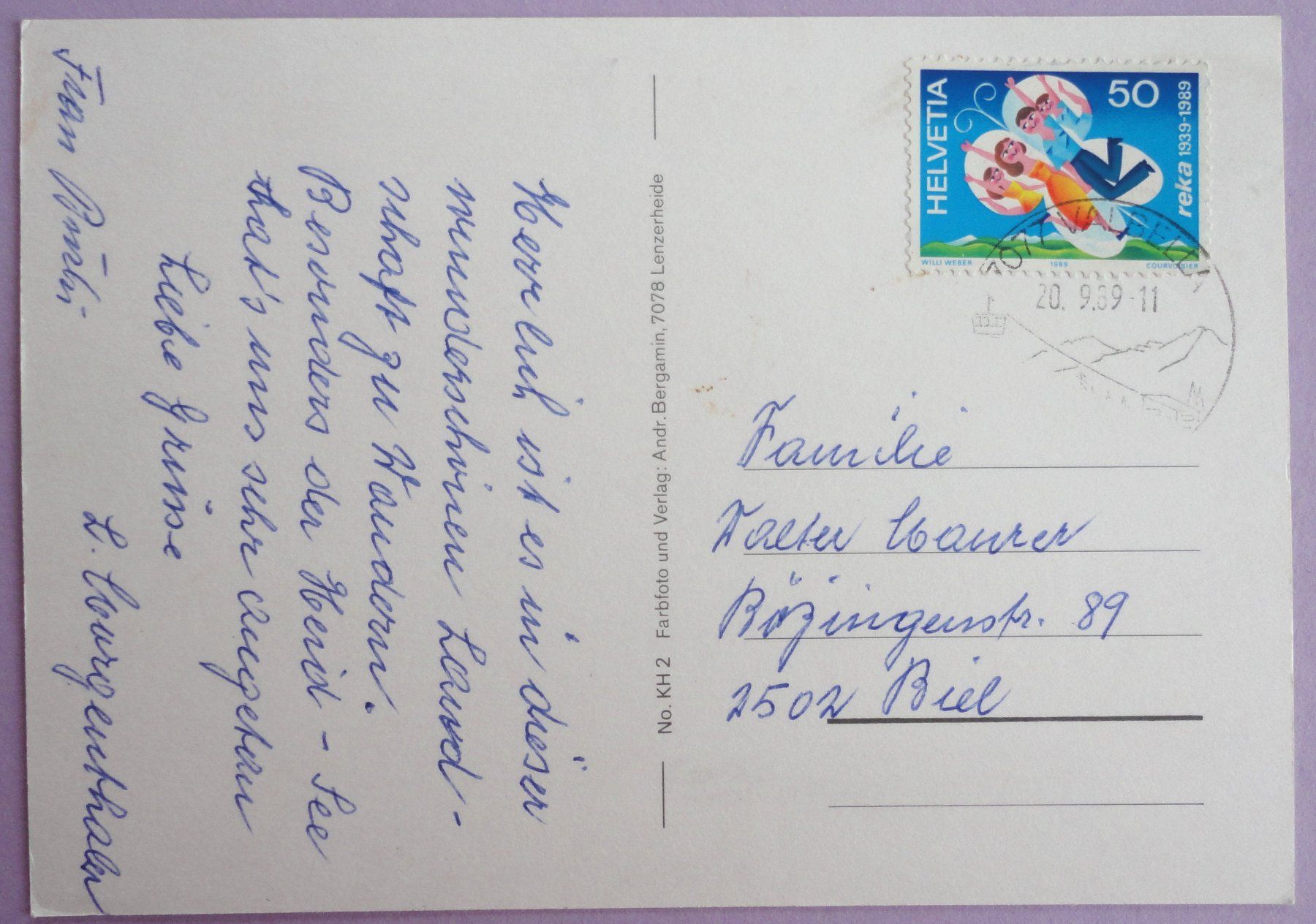 Cartoline postali: Valbella 1540 m – Usato da Fétigny venduto da Billy2miny 1