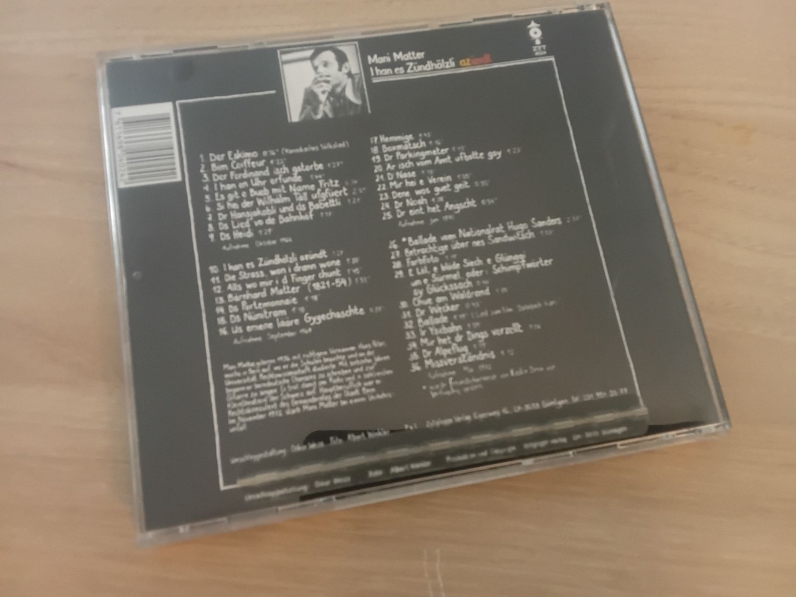 CDs: Mani Matter – Gebraucht aus Liebefeld von CD-Urs 1