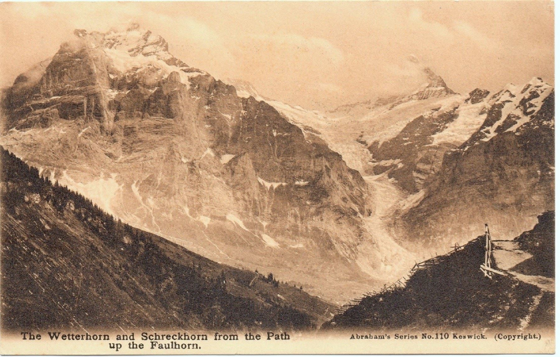 Ansichtskarten: GRINDELWALD Path up the Faulhorn – Neu (gemäss Beschreibung) aus Jona von philajona