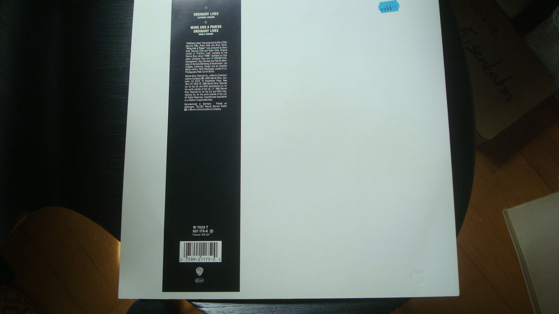 Dischi in vinile: Maxi Single Ordinary Lives Bee Gees 1989 – Usato da Münchenstein venduto da Pesci6 3