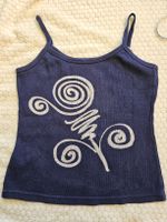 Top bretelles coton bleu marine 158-164 / 13-14 ans