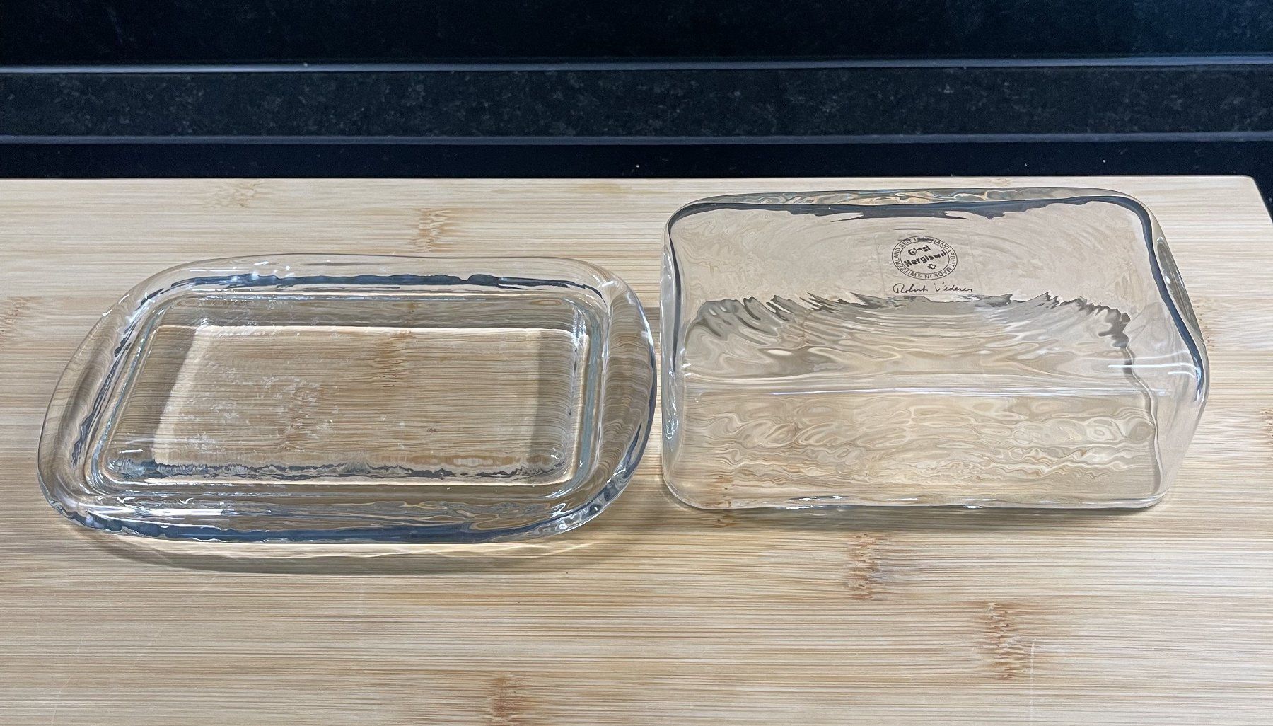 Glasi Hergiswil Altre Stoviglie: Butterdose mit Deckel, Glasi Hergiswil, NEU – Nuovo (secondo la descrizione) da Chur venduto da Zido 1