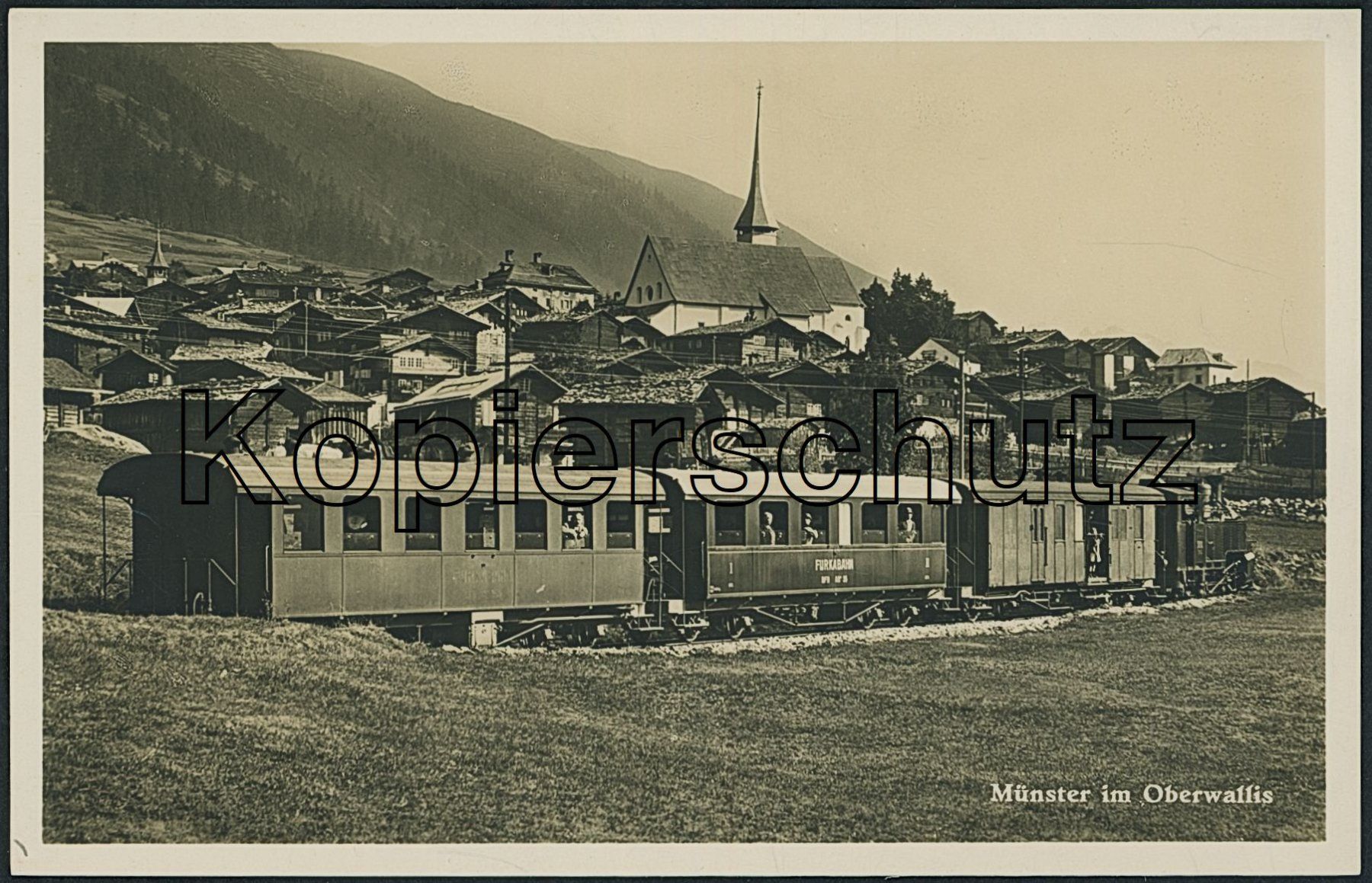 Cartes postales: VS Münster - Bahn FO – Neuf (Voir description) à Schindellegi par Jonathan77