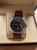Citizen Eco-Drive Uhr braunes Lederarmband guter Zustand