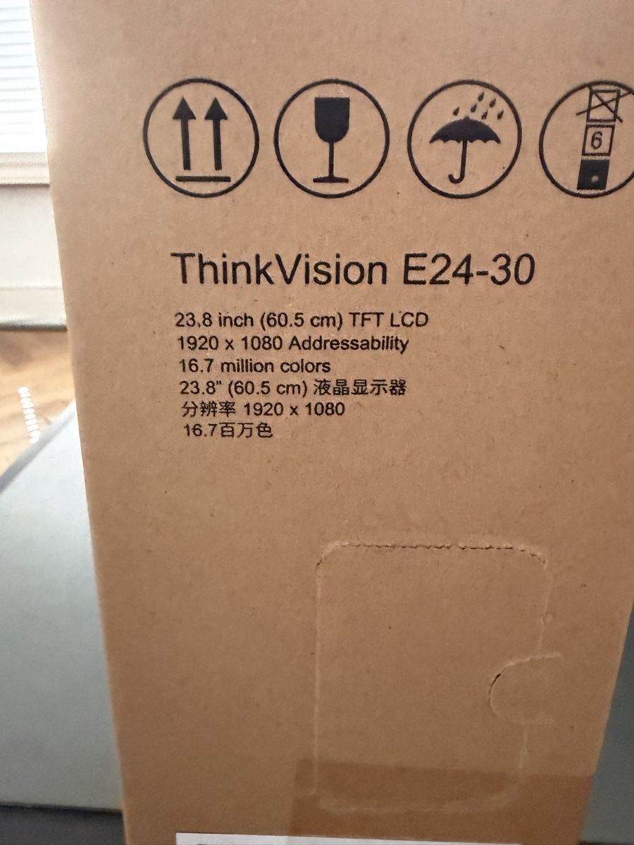Lenovo Monitor: Lenovo Monitor ThinkVision E24-30 – Nuovo e nell'imballaggio originale da Biel/Bienne venduto da Eberhars 2