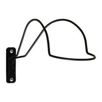 Helmhalter Stahl schwarz 4 Stk. neuwertig