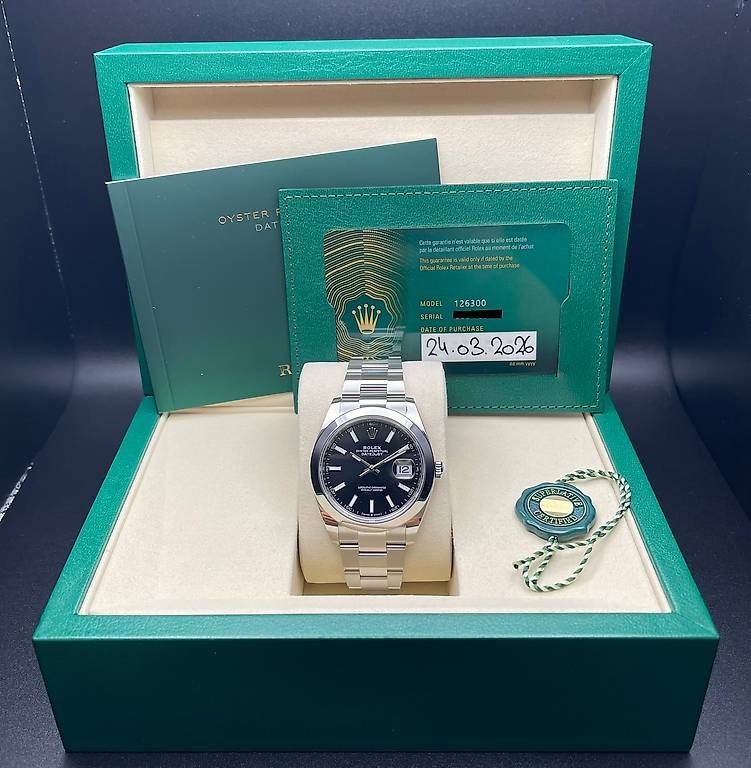 Rolex Orologi: Rolex Datejust 41 Ref. 126300 Black NEW 2026 – Nuovo e nell'imballaggio originale da Lugano venduto da luganotopwatches 5