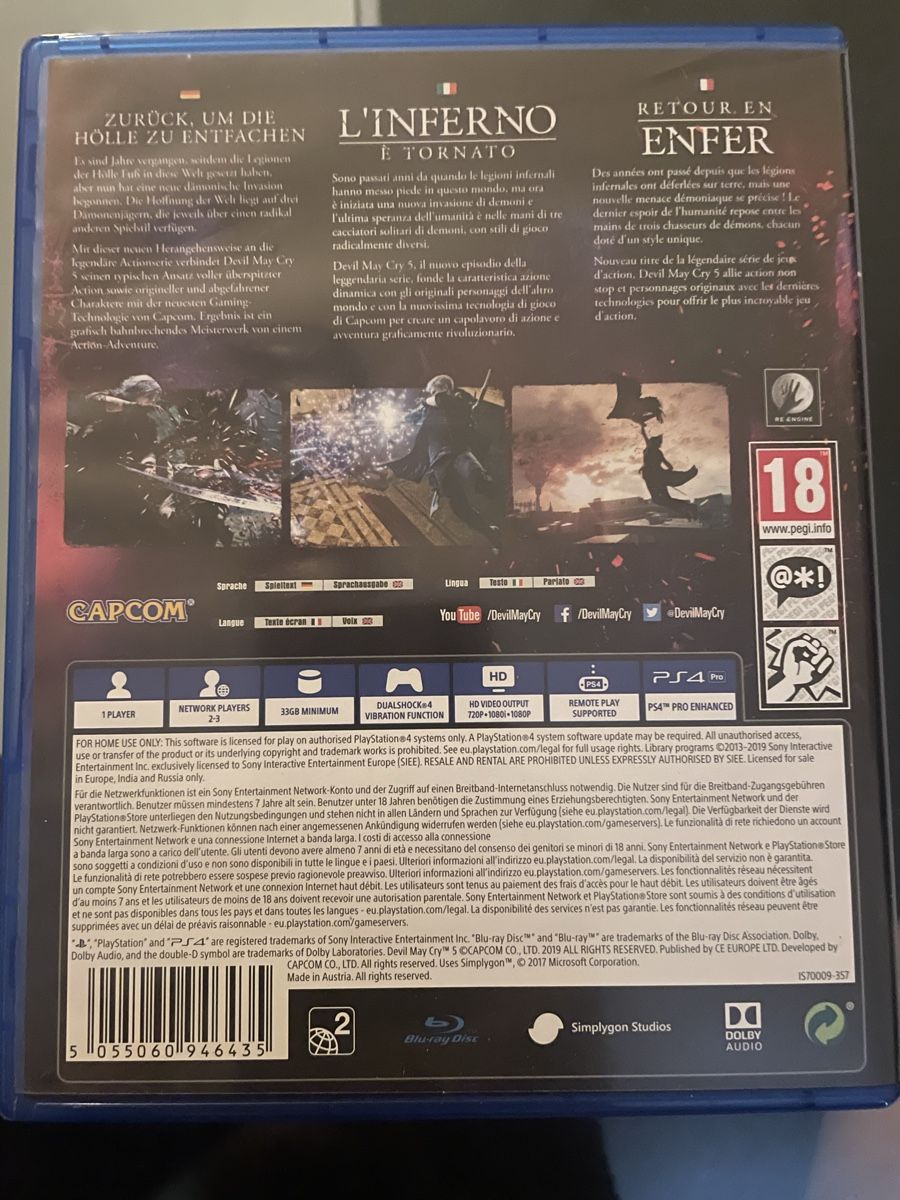 Spiele: PS4 Spiel Devil May Cry 5  – Gebraucht aus Grenchen von sabi.sk92 1