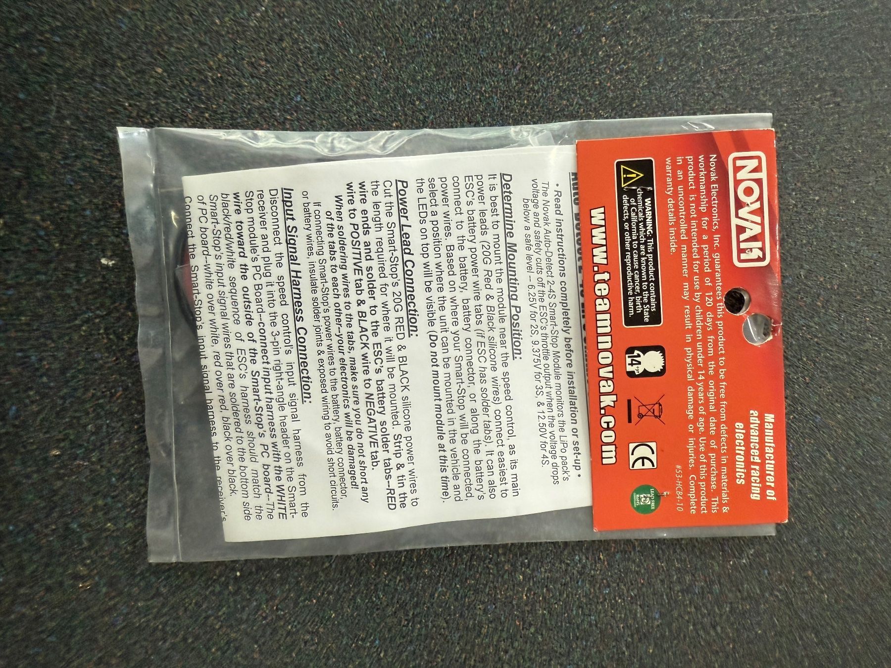 Modellismo RC: Novak 5476 Smart-Stop Auto-Detect 2S-4S Lipo Cut-Off Module – Usato da Chiasso venduto da Carrara-Modellismo 1
