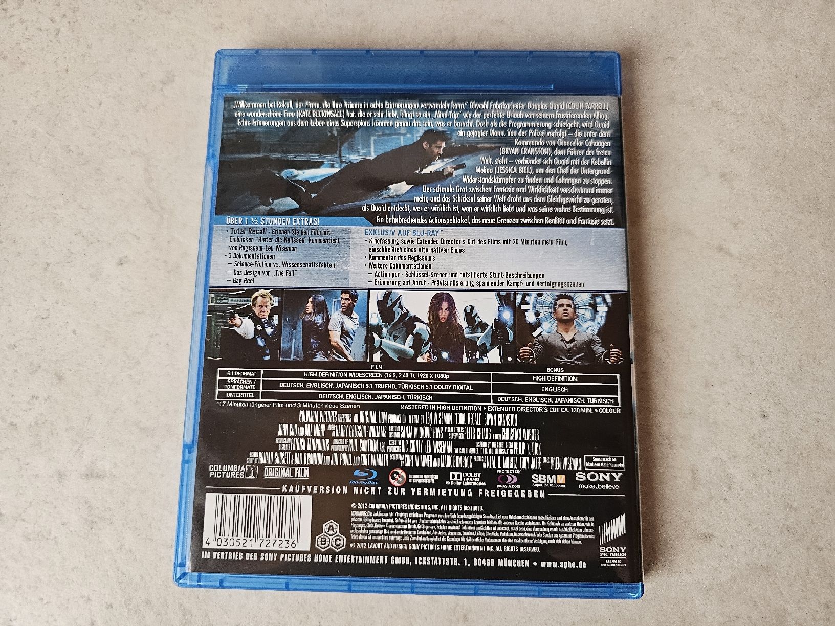 Tutti i DVDs: Total Recall  /  2 Disc Extended Director's Cut Bluray – Usato da Schneisingen venduto da backstore24 1