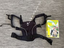 Manduca First Babytrage schwarz gut erhalten inkl. Box