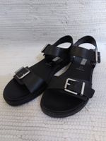 Sandales en cuir noir 39 /39.5