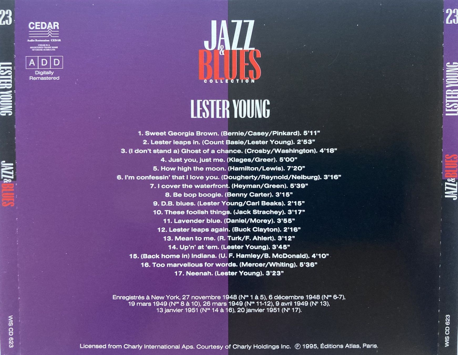CD: LESTER YOUNG - JAZZ & BLUES – Usato da Bottens venduto da hotter-than-hell 1