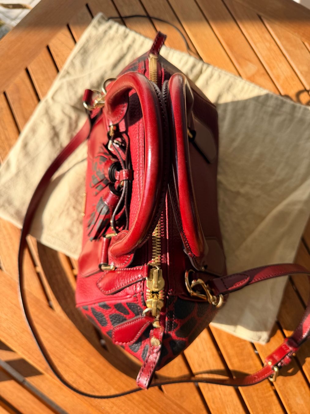 Burberry Borse da donna: Burberry Handtasche Leder in Rot – Nuovo (secondo la descrizione) da Brütten venduto da Rod816 2