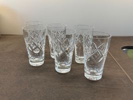 Kleine vintage Kristallgläser