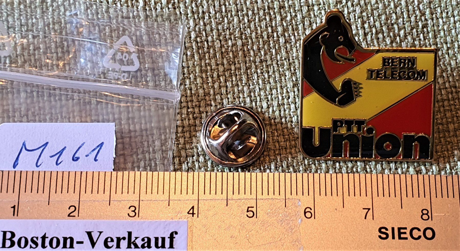 Placchette & Badge: M161 - Pin Bern Telecom PTT Union – Usato da Reinach BL venduto da Boston-Verkauf 1