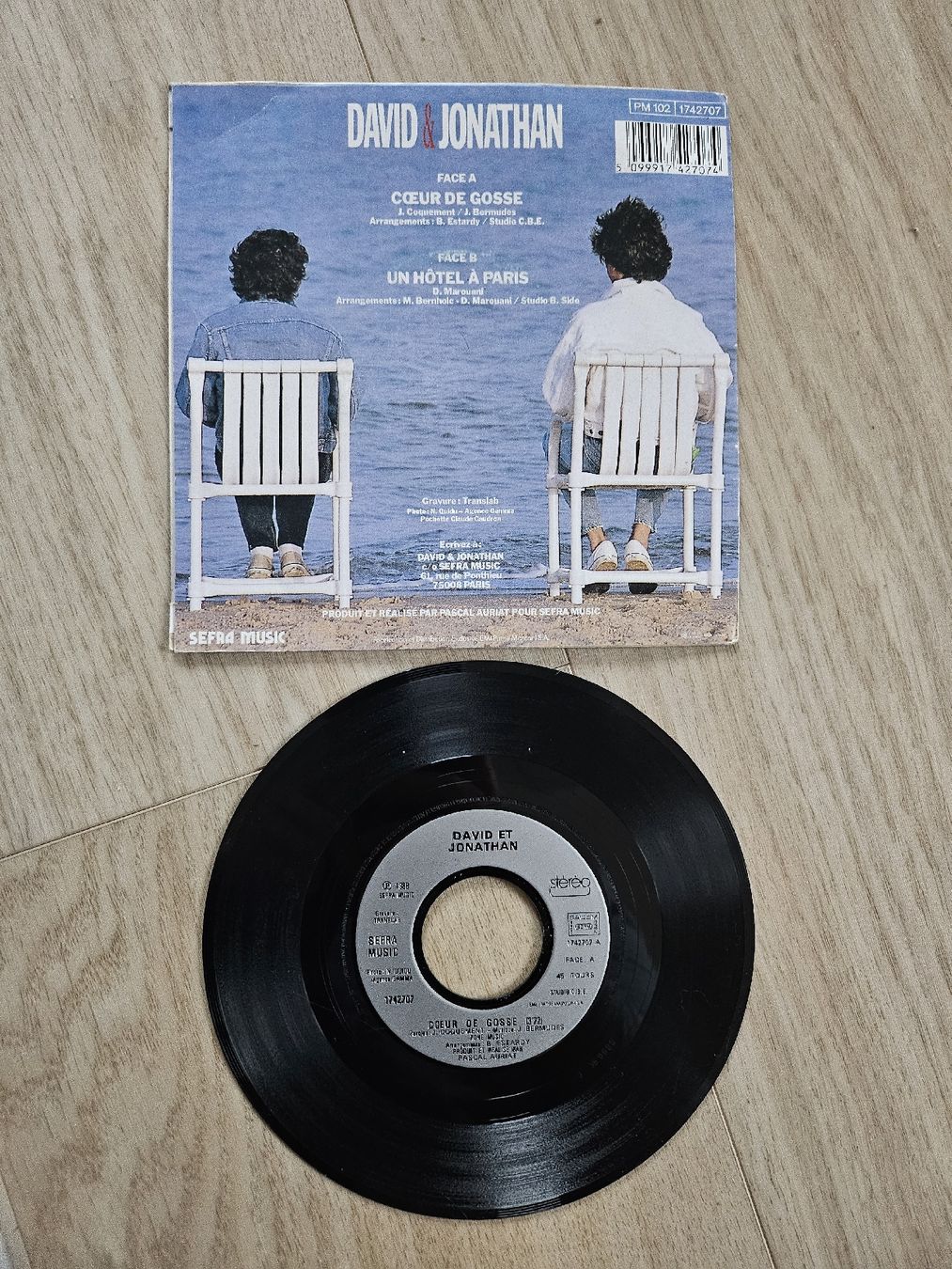 Dischi in vinile: David et Jonathan - Coeur de gosse - 45T Vinyle – Usato da La Joux FR venduto da car_ck96 1