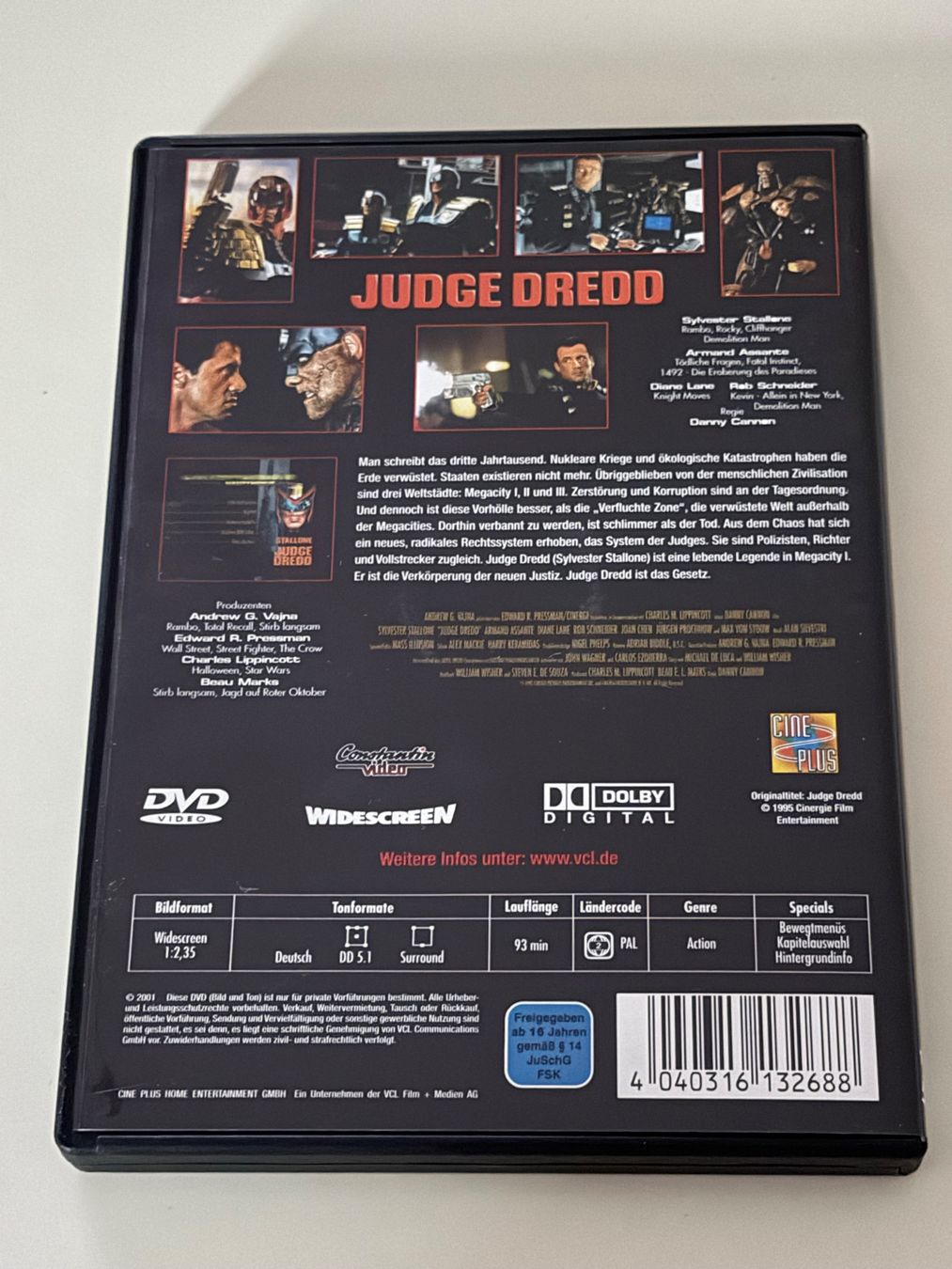 Alle DVDs: DVD Judge Dredd Sylvester Stallone – Gebraucht aus Altstätten SG von sheamus 1