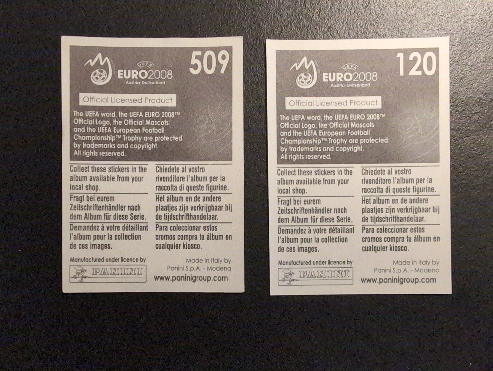 Panini Carte collezionabili: Ronaldo Euro 2008 Panini Rare – Usato da sugiez venduto da Svicente 1