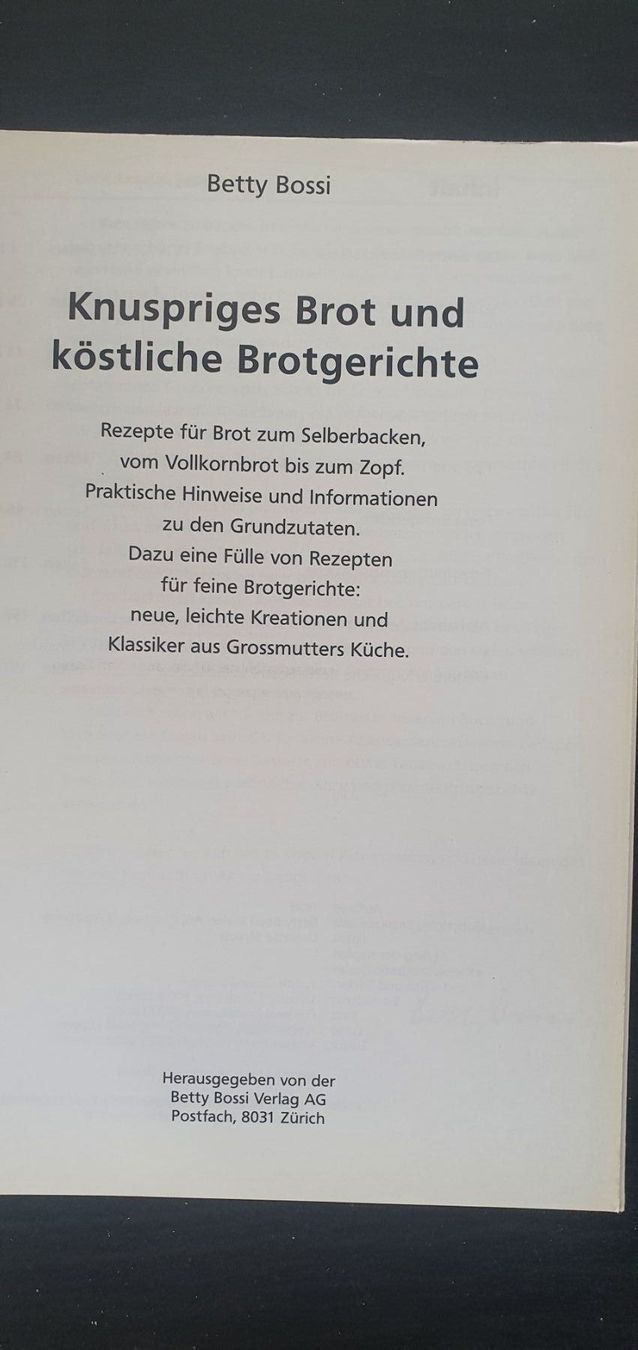 Libri: Knuspriges Brot köstliche Brotgerichte – Usato da Langnau am Albis venduto da jer_pm72 1
