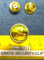 LUCMAGN 1920mÈm SCHMUCK-PIN GOLDIG GLASIERT