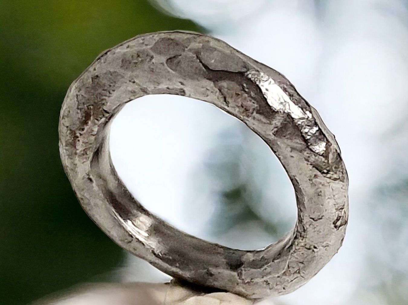 Anelli: Stahlring, faccettiert, Gr. 43.5 – Nuovo e nell'imballaggio originale da Aarau venduto da Schmuckhoehle_MD
